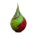 Gartenzwiebel Rot-Gr&uuml;n mit M10er Gewinde