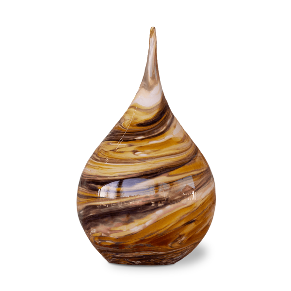 Zwiebel aus Glas Braun