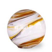 Kugel aus Glas Bernstein-Grau