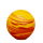 Gartenkugel Gelb-Orange-Rot mit M10er Gewinde