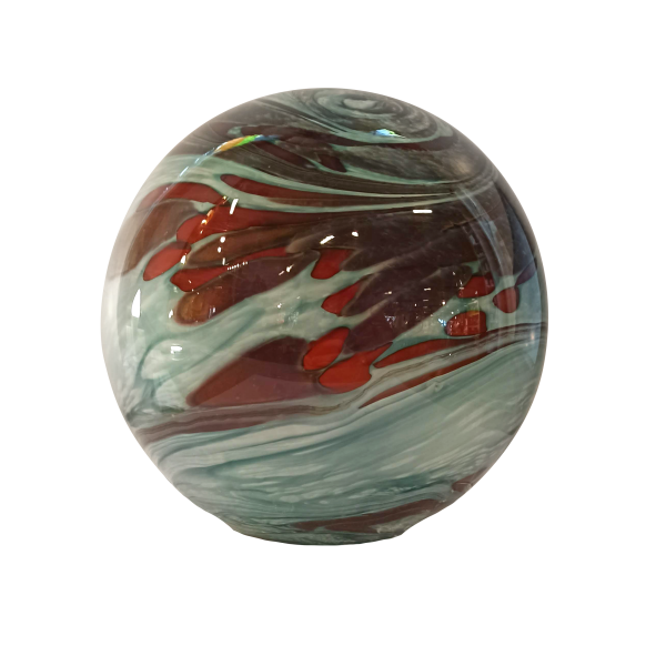 Kugel aus Glas Petrol 20 cm